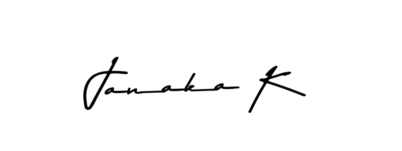 Make a beautiful signature design for name Janaka K. With this signature (Asem Kandis PERSONAL USE) style, you can create a handwritten signature for free. Janaka K signature style 9 images and pictures png