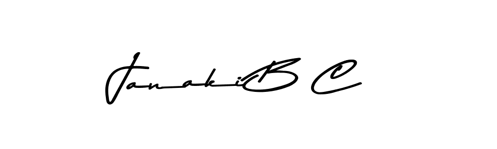 The best way (Asem Kandis PERSONAL USE) to make a short signature is to pick only two or three words in your name. The name Janaki B C include a total of six letters. For converting this name. Janaki B C signature style 9 images and pictures png