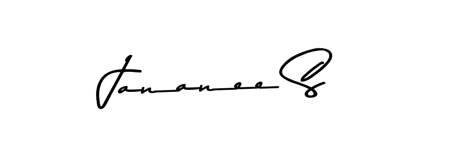 Jananee S stylish signature style. Best Handwritten Sign (Asem Kandis PERSONAL USE) for my name. Handwritten Signature Collection Ideas for my name Jananee S. Jananee S signature style 9 images and pictures png