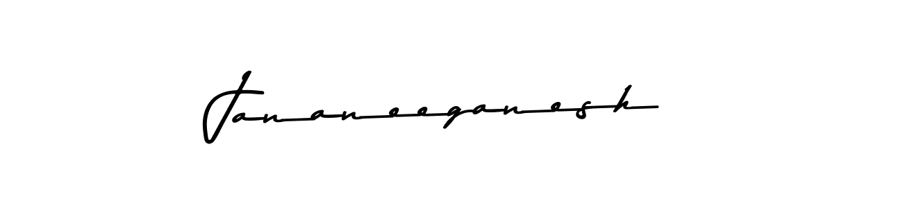 Use a signature maker to create a handwritten signature online. With this signature software, you can design (Asem Kandis PERSONAL USE) your own signature for name Jananeeganesh. Jananeeganesh signature style 9 images and pictures png