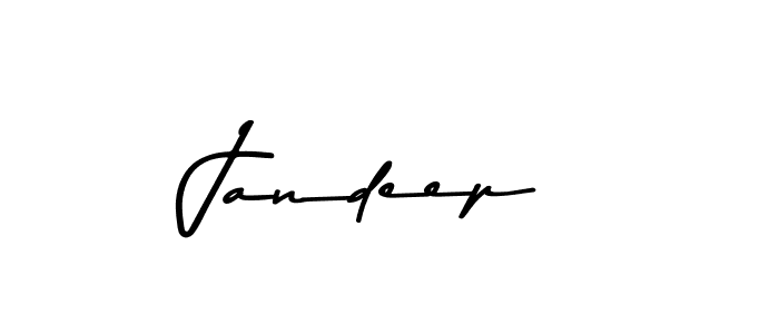 Use a signature maker to create a handwritten signature online. With this signature software, you can design (Asem Kandis PERSONAL USE) your own signature for name Jandeep. Jandeep signature style 9 images and pictures png