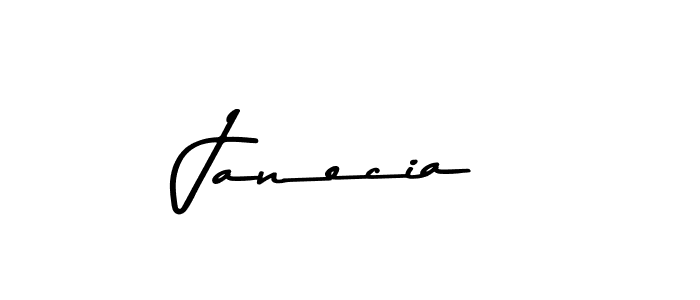 Design your own signature with our free online signature maker. With this signature software, you can create a handwritten (Asem Kandis PERSONAL USE) signature for name Janecia. Janecia signature style 9 images and pictures png