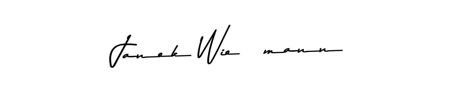 Janek Wießmann stylish signature style. Best Handwritten Sign (Asem Kandis PERSONAL USE) for my name. Handwritten Signature Collection Ideas for my name Janek Wießmann. Janek Wießmann signature style 9 images and pictures png