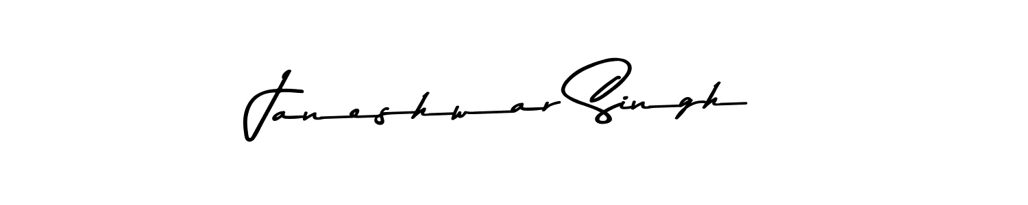 The best way (Asem Kandis PERSONAL USE) to make a short signature is to pick only two or three words in your name. The name Janeshwar Singh include a total of six letters. For converting this name. Janeshwar Singh signature style 9 images and pictures png