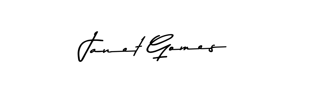 Use a signature maker to create a handwritten signature online. With this signature software, you can design (Asem Kandis PERSONAL USE) your own signature for name Janet Gomes. Janet Gomes signature style 9 images and pictures png