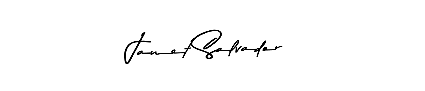 How to make Janet Salvador signature? Asem Kandis PERSONAL USE is a professional autograph style. Create handwritten signature for Janet Salvador name. Janet Salvador signature style 9 images and pictures png