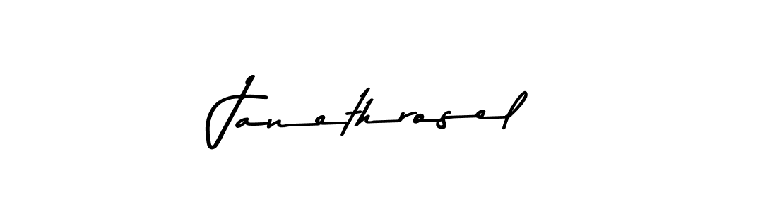 Janethrosel stylish signature style. Best Handwritten Sign (Asem Kandis PERSONAL USE) for my name. Handwritten Signature Collection Ideas for my name Janethrosel. Janethrosel signature style 9 images and pictures png