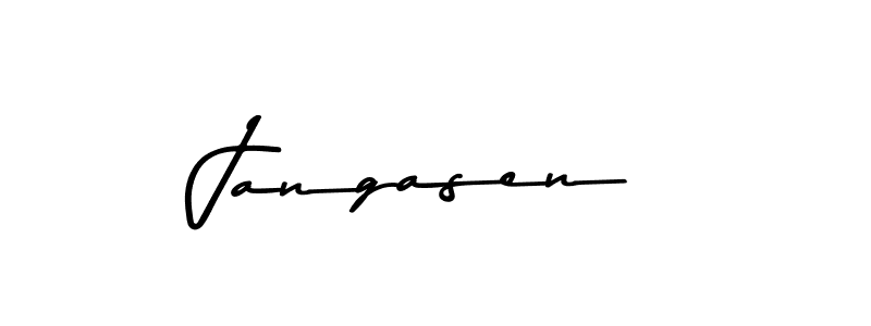 You should practise on your own different ways (Asem Kandis PERSONAL USE) to write your name (Jangasen) in signature. don't let someone else do it for you. Jangasen signature style 9 images and pictures png