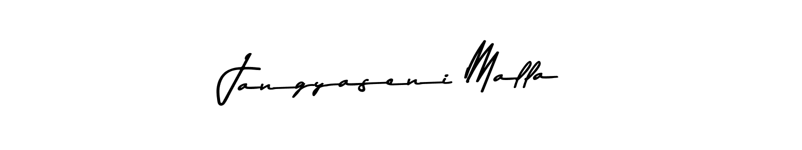 Make a beautiful signature design for name Jangyaseni Malla. With this signature (Asem Kandis PERSONAL USE) style, you can create a handwritten signature for free. Jangyaseni Malla signature style 9 images and pictures png