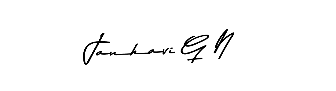 Also we have Janhavi G N name is the best signature style. Create professional handwritten signature collection using Asem Kandis PERSONAL USE autograph style. Janhavi G N signature style 9 images and pictures png