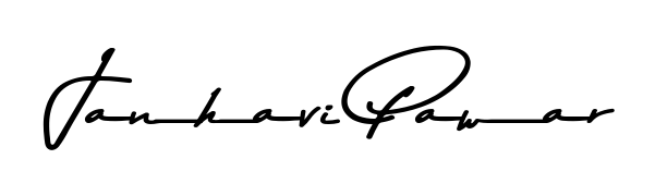 Achieve flawless digital penmanship with Janhavi Pawar name in Asem Kandis PERSONAL USE font. The perfect tool for creating online signatures. Janhavi Pawar signature style 9 images and pictures png