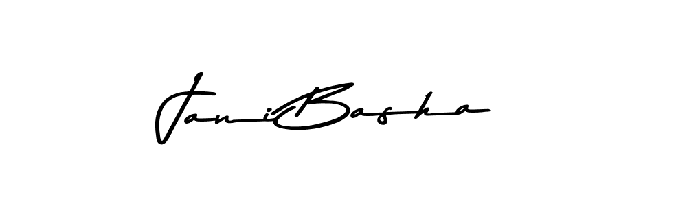 Design your own signature with our free online signature maker. With this signature software, you can create a handwritten (Asem Kandis PERSONAL USE) signature for name Jani Basha. Jani Basha signature style 9 images and pictures png