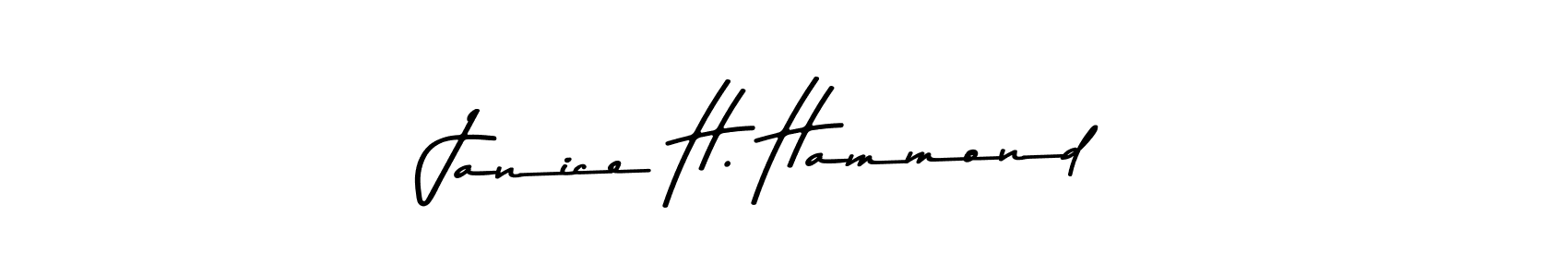 Also You can easily find your signature by using the search form. We will create Janice H. Hammond name handwritten signature images for you free of cost using Asem Kandis PERSONAL USE sign style. Janice H. Hammond signature style 9 images and pictures png