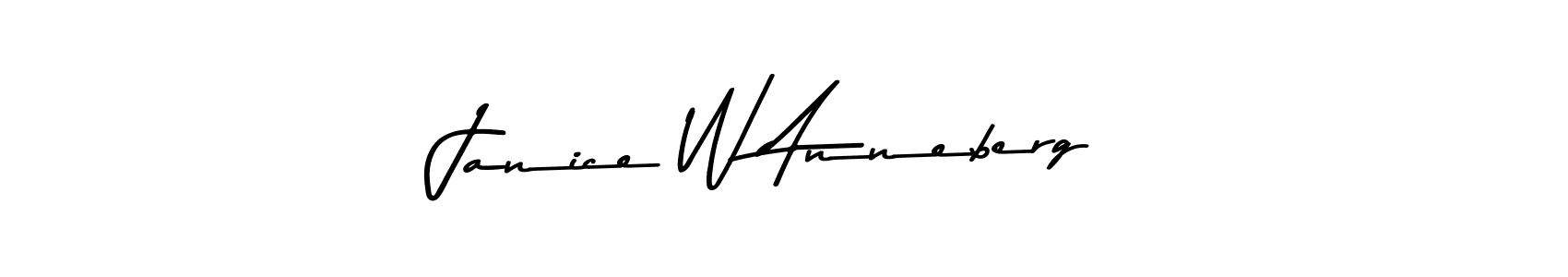 Also we have Janice W Anneberg name is the best signature style. Create professional handwritten signature collection using Asem Kandis PERSONAL USE autograph style. Janice W Anneberg signature style 9 images and pictures png