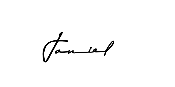 You should practise on your own different ways (Asem Kandis PERSONAL USE) to write your name (Janiel) in signature. don't let someone else do it for you. Janiel signature style 9 images and pictures png