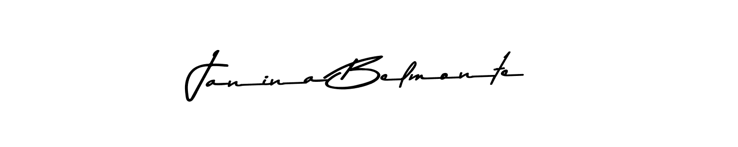This is the best signature style for the Janina Belmonte name. Also you like these signature font (Asem Kandis PERSONAL USE). Mix name signature. Janina Belmonte signature style 9 images and pictures png