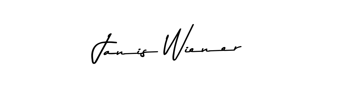 Janis Wiener stylish signature style. Best Handwritten Sign (Asem Kandis PERSONAL USE) for my name. Handwritten Signature Collection Ideas for my name Janis Wiener. Janis Wiener signature style 9 images and pictures png