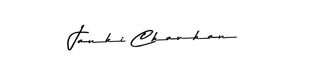 Create a beautiful signature design for name Janki Chauhan. With this signature (Asem Kandis PERSONAL USE) fonts, you can make a handwritten signature for free. Janki Chauhan signature style 9 images and pictures png