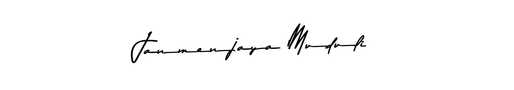 Design your own signature with our free online signature maker. With this signature software, you can create a handwritten (Asem Kandis PERSONAL USE) signature for name Janmenjaya Muduli. Janmenjaya Muduli signature style 9 images and pictures png