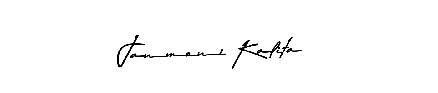 Create a beautiful signature design for name Janmoni Kalita. With this signature (Asem Kandis PERSONAL USE) fonts, you can make a handwritten signature for free. Janmoni Kalita signature style 9 images and pictures png