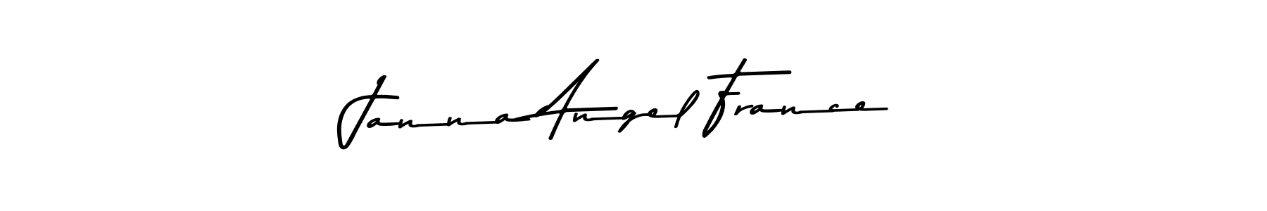 Also You can easily find your signature by using the search form. We will create Janna Angel France name handwritten signature images for you free of cost using Asem Kandis PERSONAL USE sign style. Janna Angel France signature style 9 images and pictures png