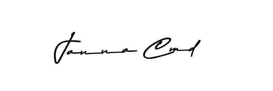Janna Cmd stylish signature style. Best Handwritten Sign (Asem Kandis PERSONAL USE) for my name. Handwritten Signature Collection Ideas for my name Janna Cmd. Janna Cmd signature style 9 images and pictures png