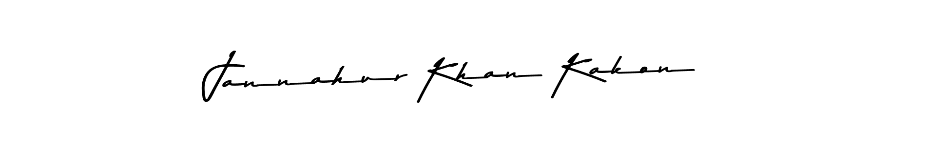 Similarly Asem Kandis PERSONAL USE is the best handwritten signature design. Signature creator online .You can use it as an online autograph creator for name Jannahur Khan Kakon. Jannahur Khan Kakon signature style 9 images and pictures png