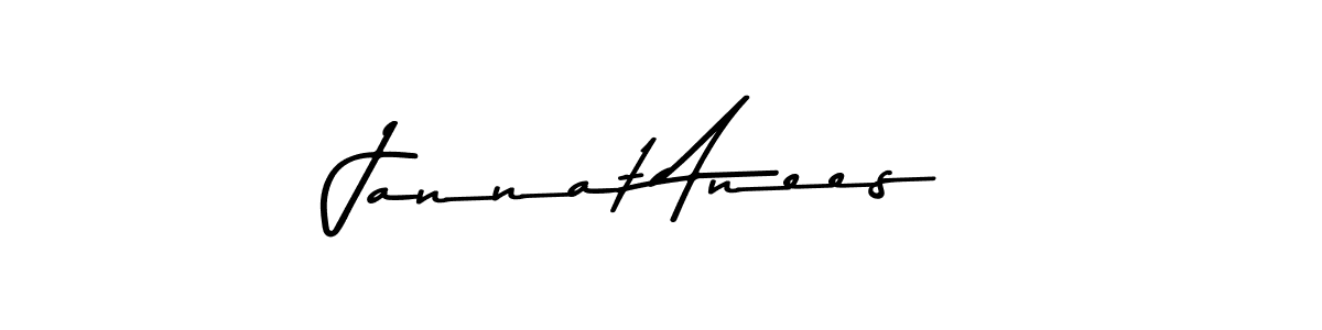 Design your own signature with our free online signature maker. With this signature software, you can create a handwritten (Asem Kandis PERSONAL USE) signature for name Jannat Anees. Jannat Anees signature style 9 images and pictures png