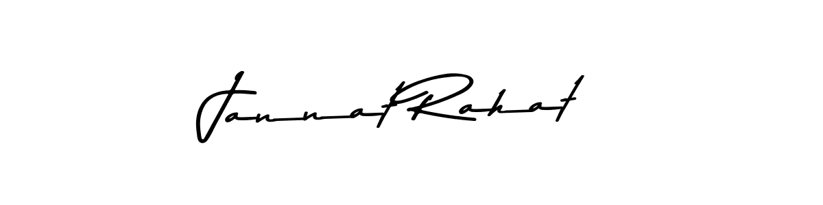 Jannat Rahat stylish signature style. Best Handwritten Sign (Asem Kandis PERSONAL USE) for my name. Handwritten Signature Collection Ideas for my name Jannat Rahat. Jannat Rahat signature style 9 images and pictures png