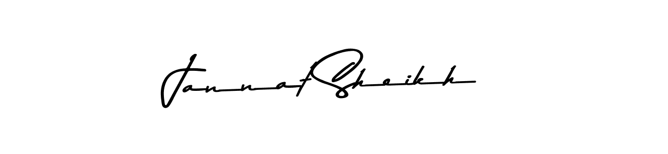 It looks lik you need a new signature style for name Jannat Sheikh. Design unique handwritten (Asem Kandis PERSONAL USE) signature with our free signature maker in just a few clicks. Jannat Sheikh signature style 9 images and pictures png