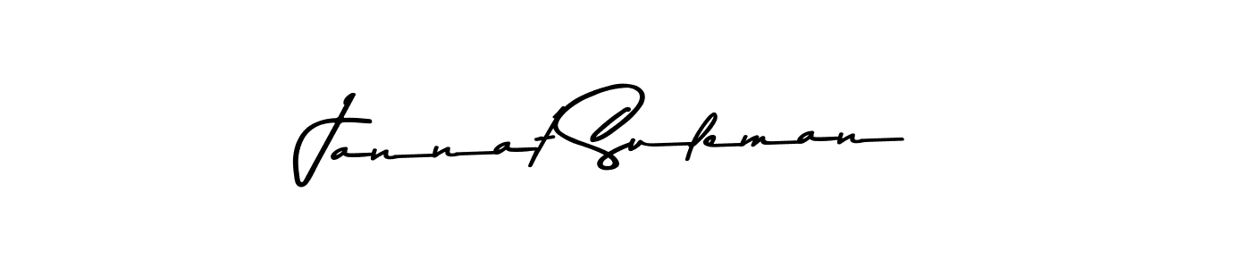 Make a beautiful signature design for name Jannat Suleman. Use this online signature maker to create a handwritten signature for free. Jannat Suleman signature style 9 images and pictures png