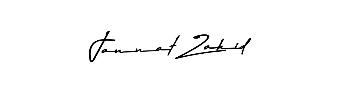 Design your own signature with our free online signature maker. With this signature software, you can create a handwritten (Asem Kandis PERSONAL USE) signature for name Jannat Zahid. Jannat Zahid signature style 9 images and pictures png