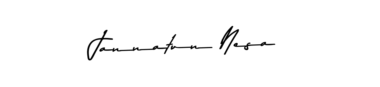 Use a signature maker to create a handwritten signature online. With this signature software, you can design (Asem Kandis PERSONAL USE) your own signature for name Jannatun Nesa. Jannatun Nesa signature style 9 images and pictures png