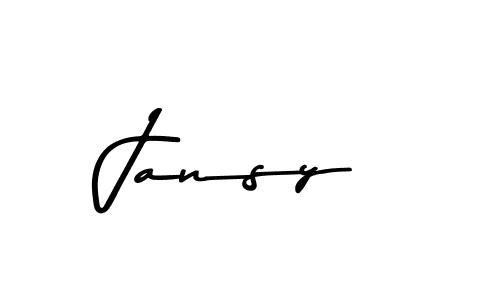 Use a signature maker to create a handwritten signature online. With this signature software, you can design (Asem Kandis PERSONAL USE) your own signature for name Jansy. Jansy signature style 9 images and pictures png