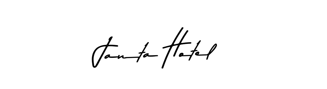 Design your own signature with our free online signature maker. With this signature software, you can create a handwritten (Asem Kandis PERSONAL USE) signature for name Janta Hotel. Janta Hotel signature style 9 images and pictures png