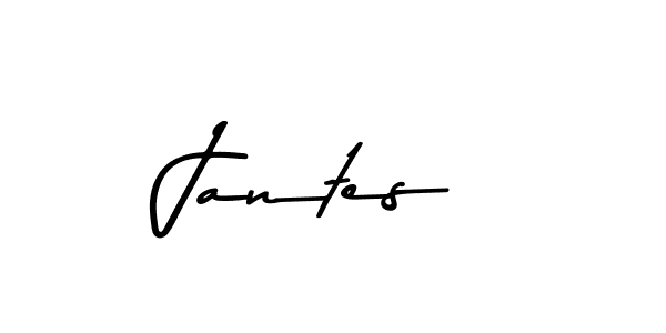 How to make Jantes name signature. Use Asem Kandis PERSONAL USE style for creating short signs online. This is the latest handwritten sign. Jantes signature style 9 images and pictures png