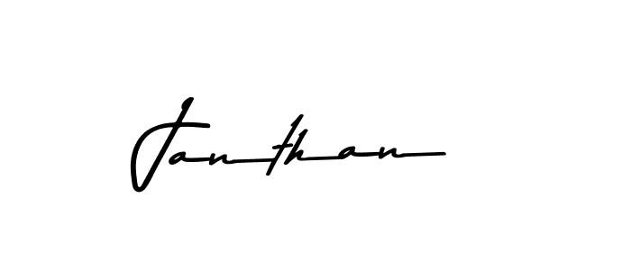 Create a beautiful signature design for name Janthan. With this signature (Asem Kandis PERSONAL USE) fonts, you can make a handwritten signature for free. Janthan signature style 9 images and pictures png