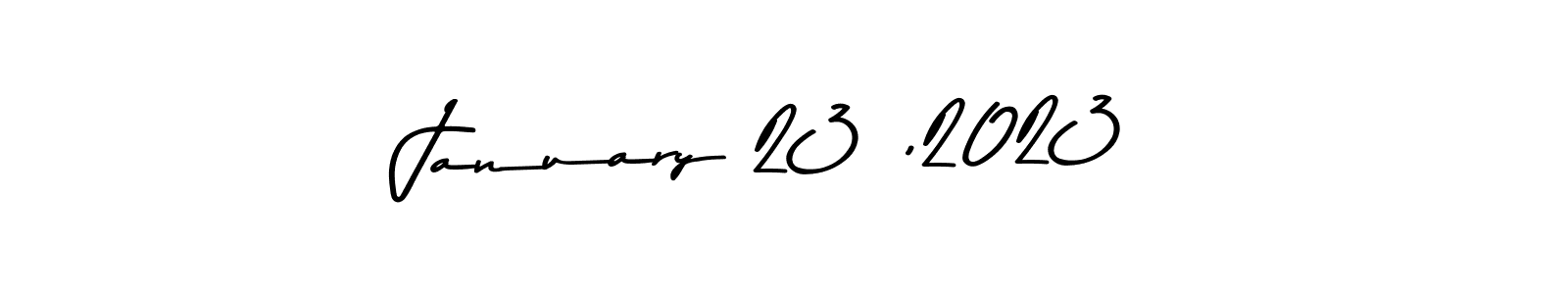 Asem Kandis PERSONAL USE is a professional signature style that is perfect for those who want to add a touch of class to their signature. It is also a great choice for those who want to make their signature more unique. Get January 23 ,2023 name to fancy signature for free. January 23 ,2023 signature style 9 images and pictures png