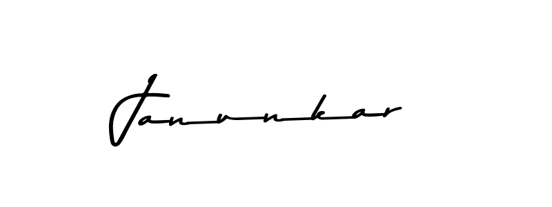 Create a beautiful signature design for name Janunkar. With this signature (Asem Kandis PERSONAL USE) fonts, you can make a handwritten signature for free. Janunkar signature style 9 images and pictures png