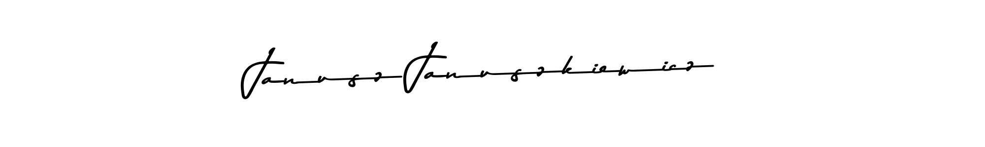 How to make Janusz Januszkiewicz name signature. Use Asem Kandis PERSONAL USE style for creating short signs online. This is the latest handwritten sign. Janusz Januszkiewicz signature style 9 images and pictures png