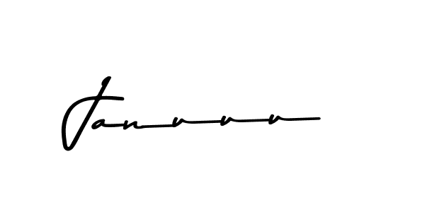 How to make Januuu name signature. Use Asem Kandis PERSONAL USE style for creating short signs online. This is the latest handwritten sign. Januuu signature style 9 images and pictures png