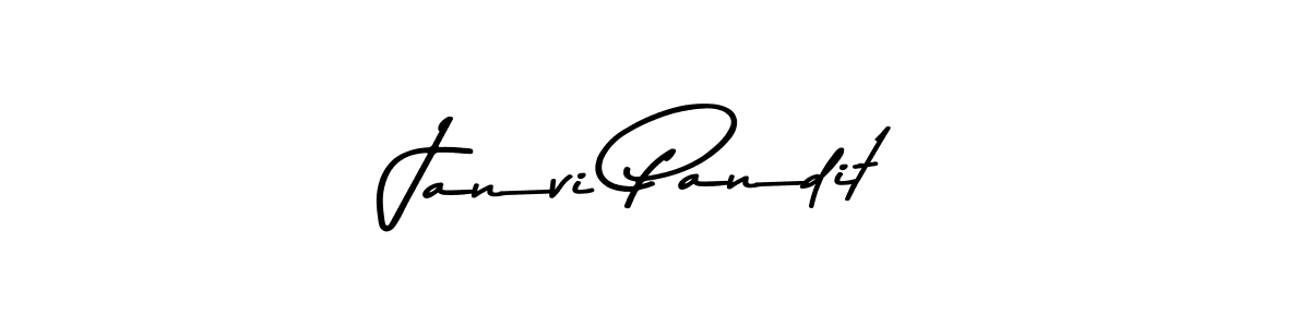 Make a beautiful signature design for name Janvi Pandit. With this signature (Asem Kandis PERSONAL USE) style, you can create a handwritten signature for free. Janvi Pandit signature style 9 images and pictures png
