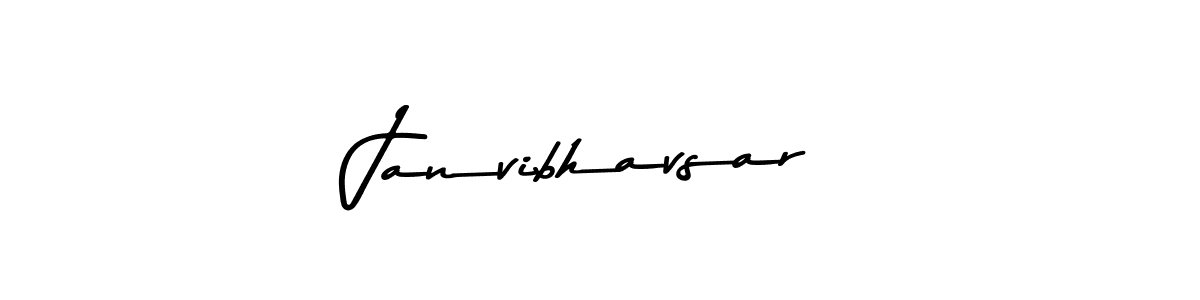 Create a beautiful signature design for name Janvibhavsar. With this signature (Asem Kandis PERSONAL USE) fonts, you can make a handwritten signature for free. Janvibhavsar signature style 9 images and pictures png