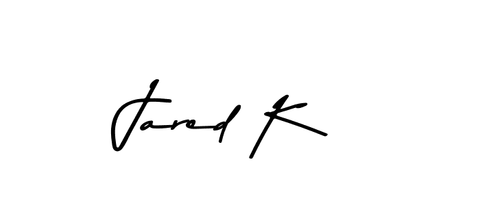 Design your own signature with our free online signature maker. With this signature software, you can create a handwritten (Asem Kandis PERSONAL USE) signature for name Jared K. Jared K signature style 9 images and pictures png
