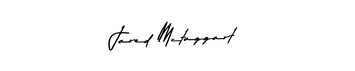 Make a beautiful signature design for name Jared Mctaggart. With this signature (Asem Kandis PERSONAL USE) style, you can create a handwritten signature for free. Jared Mctaggart signature style 9 images and pictures png