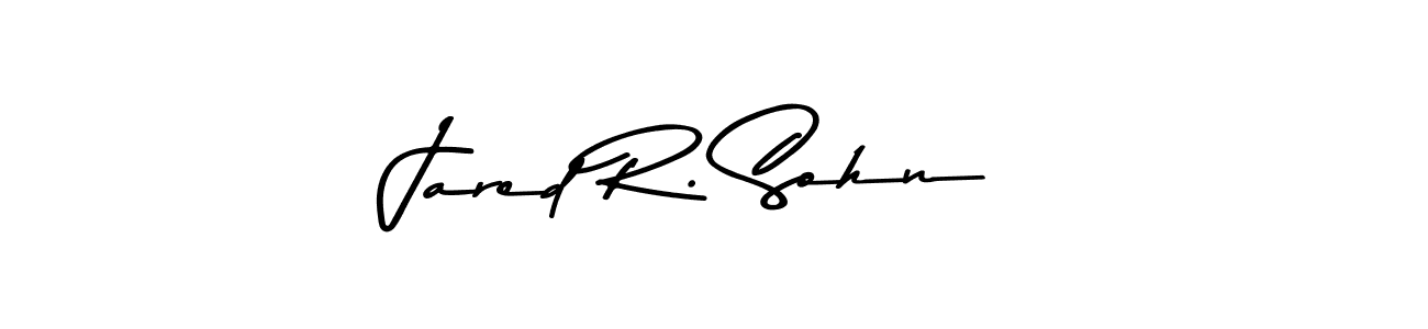 How to make Jared R. Sohn name signature. Use Asem Kandis PERSONAL USE style for creating short signs online. This is the latest handwritten sign. Jared R. Sohn signature style 9 images and pictures png