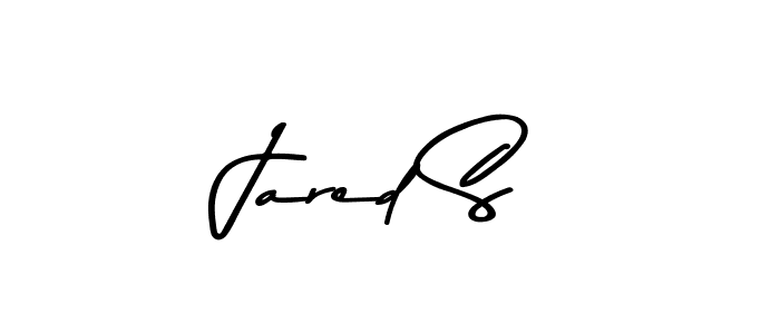 How to make Jared S name signature. Use Asem Kandis PERSONAL USE style for creating short signs online. This is the latest handwritten sign. Jared S signature style 9 images and pictures png