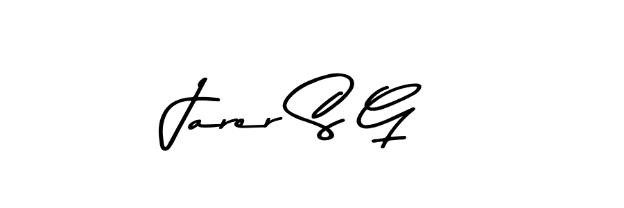 Make a beautiful signature design for name Jarer S G. Use this online signature maker to create a handwritten signature for free. Jarer S G signature style 9 images and pictures png