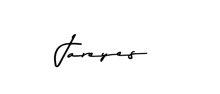 How to make Jareyes name signature. Use Asem Kandis PERSONAL USE style for creating short signs online. This is the latest handwritten sign. Jareyes signature style 9 images and pictures png