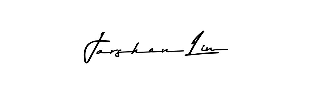 How to make Jarshen Lin name signature. Use Asem Kandis PERSONAL USE style for creating short signs online. This is the latest handwritten sign. Jarshen Lin signature style 9 images and pictures png